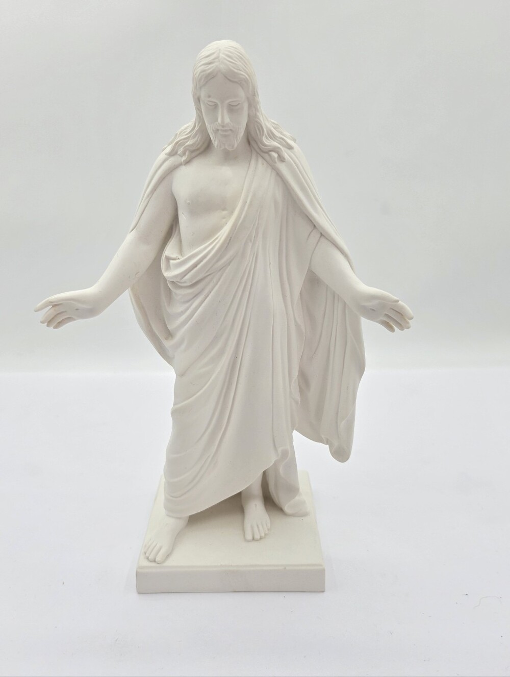One Moment In Time S4 10" Christus Statue, White Cultured Marble-